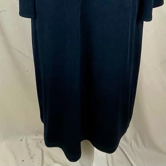 Chico’s Midnight Blue Travelers Non-Wrinkle Neutral Shift Dress NWOT Size 8 - Picture 8 of 13